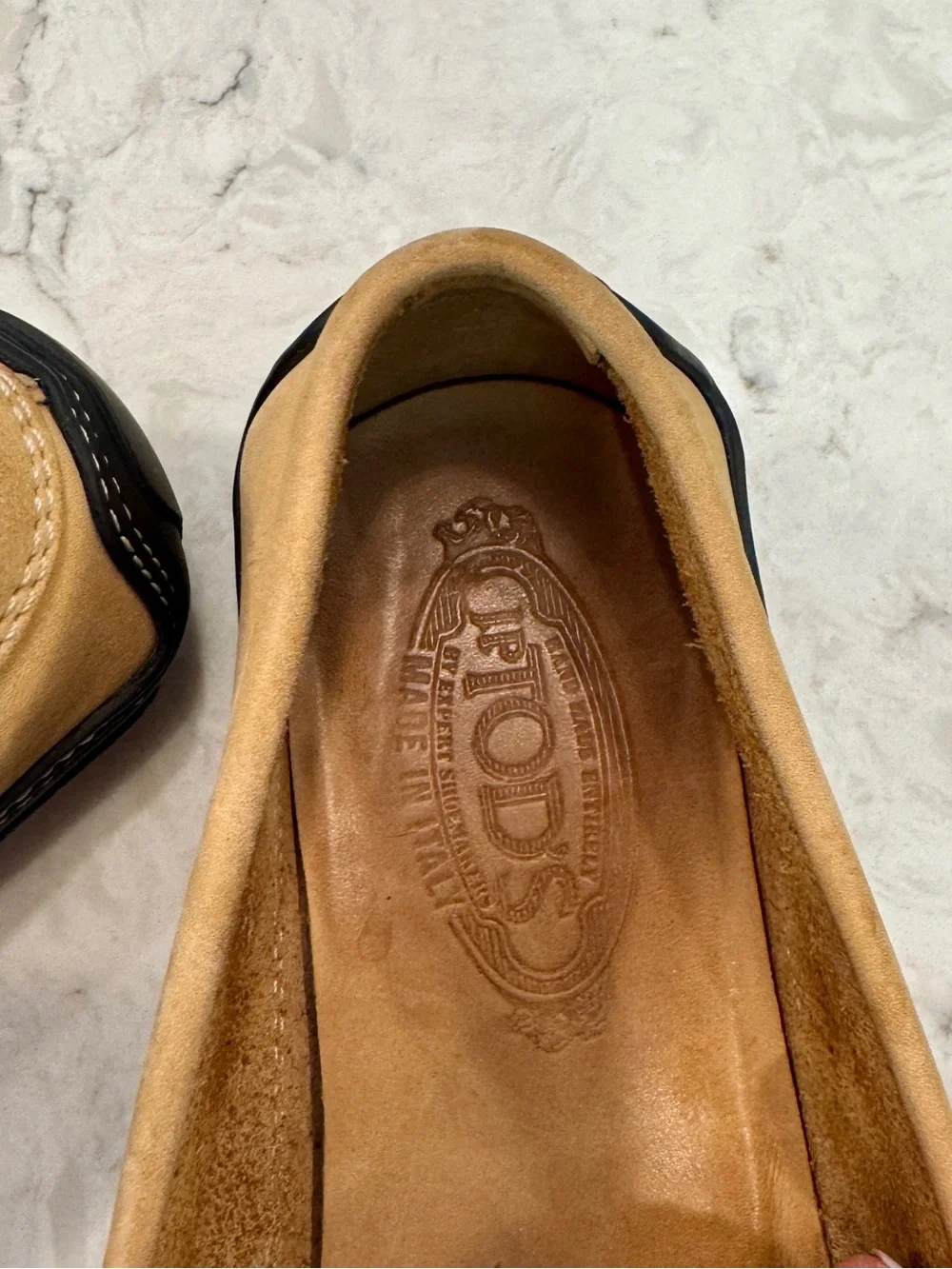 Tod's Beige Suede Penny Loafers